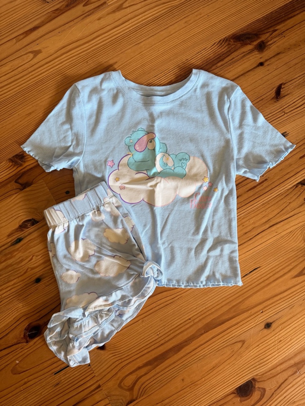 Care Bears Kids Light Blue Cloud Bear Pajama Set